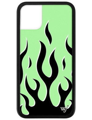 Neon Flames iPhone 11 Case