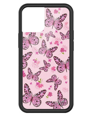 wildflower pink butterfly iphone 13mini