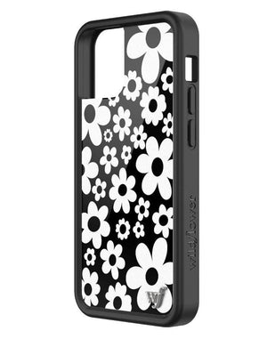 Bloom iPhone 13 Mini Case | Black and White.