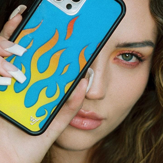 Flames iPhone 11 Case | Blue.