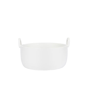 Waggo Simple Solid Dog Bowl Stand - White