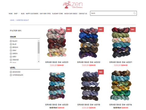 shopping for yarn online