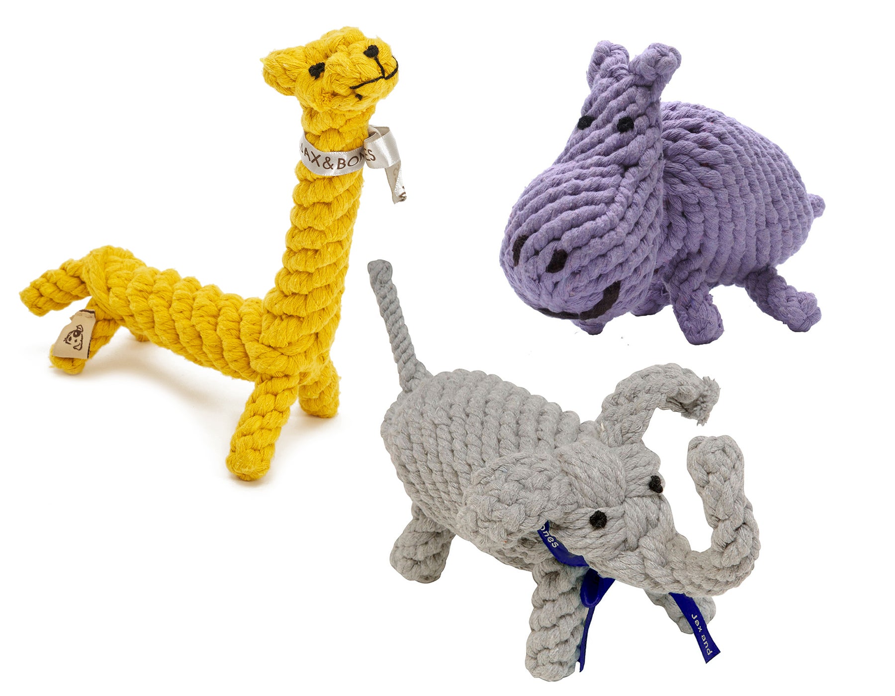 Jax & Bones Jerry the Giraffe Rope Dog Toy