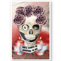 funny skull card Saddlemount Cards®