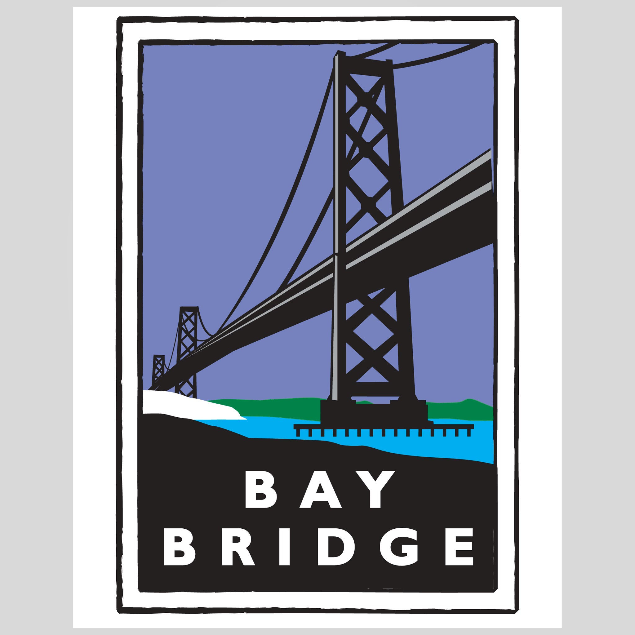 Bay Bridge Print by Dustin Canalin