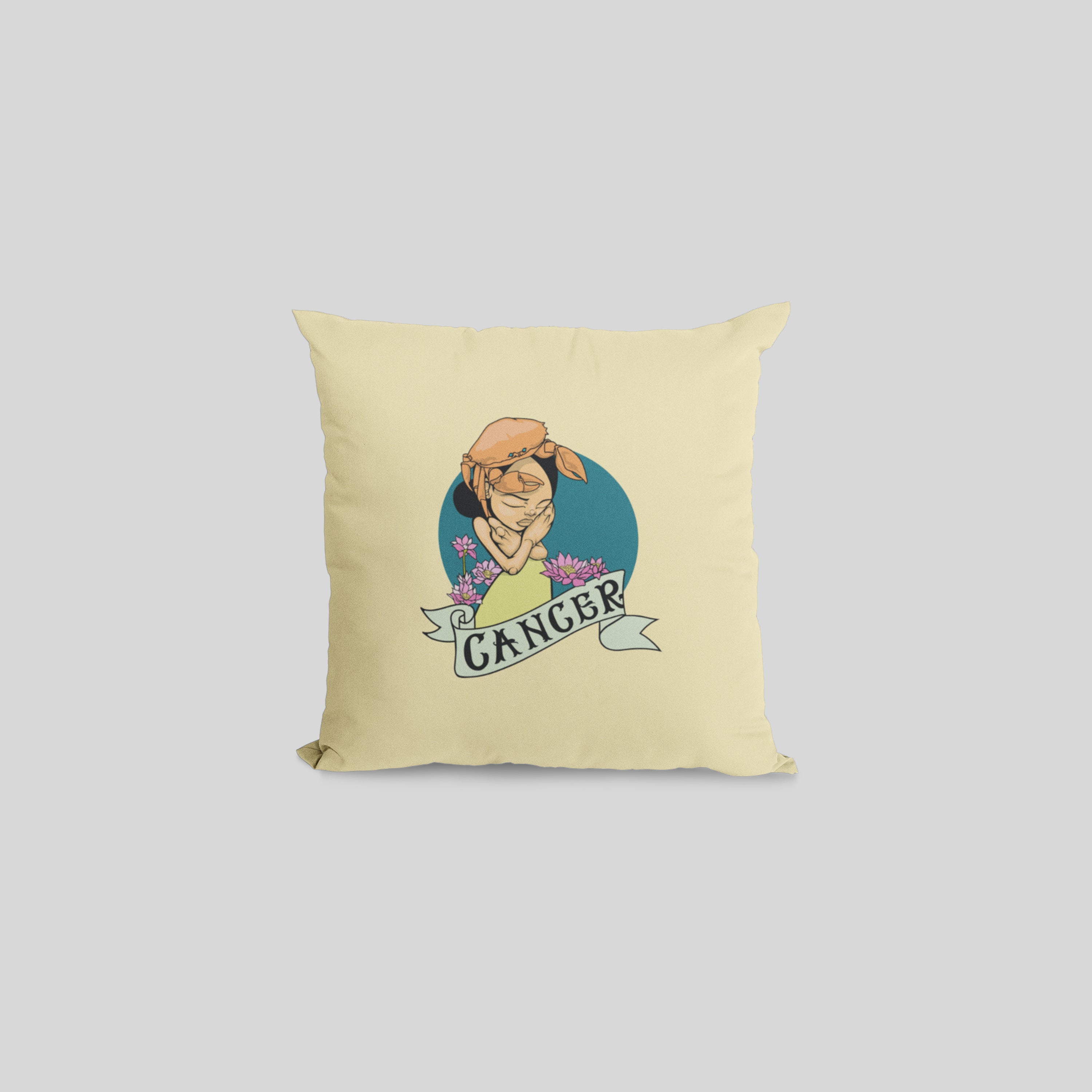 CANCER BY SAM FLORES PILLOW COVER
