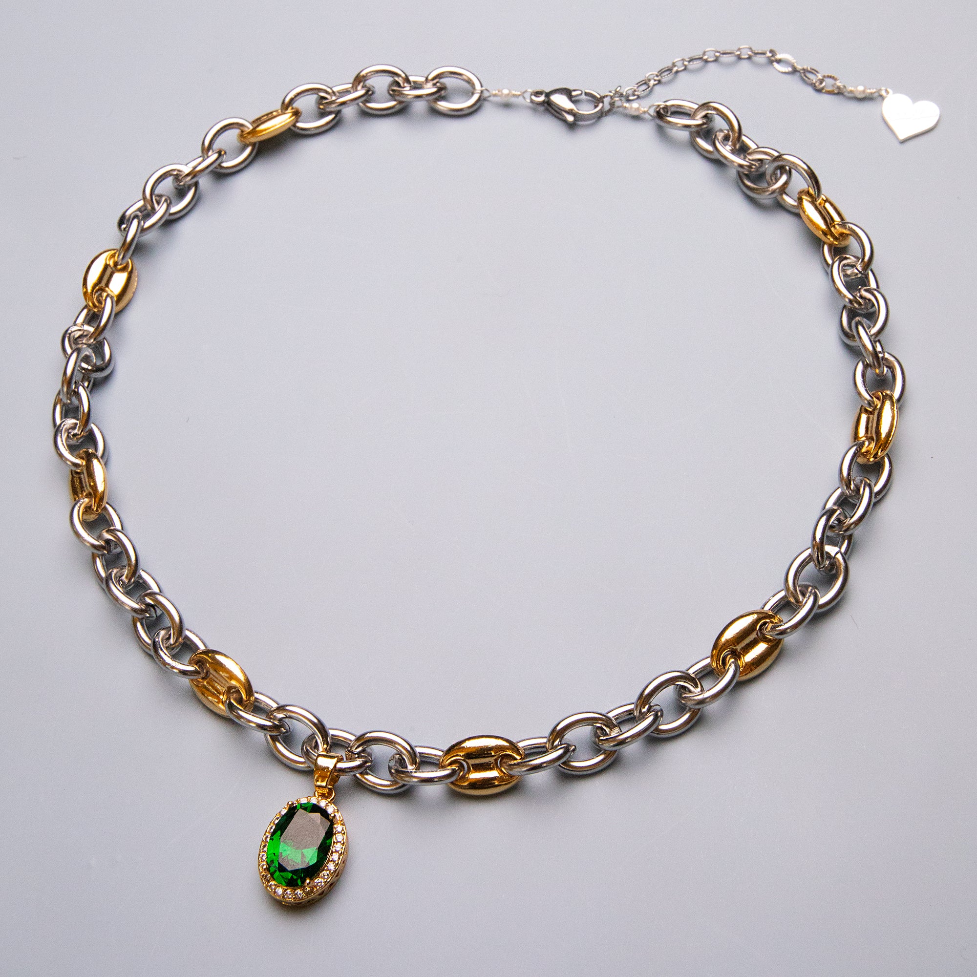 Duotone Emerald Mariner Necklace