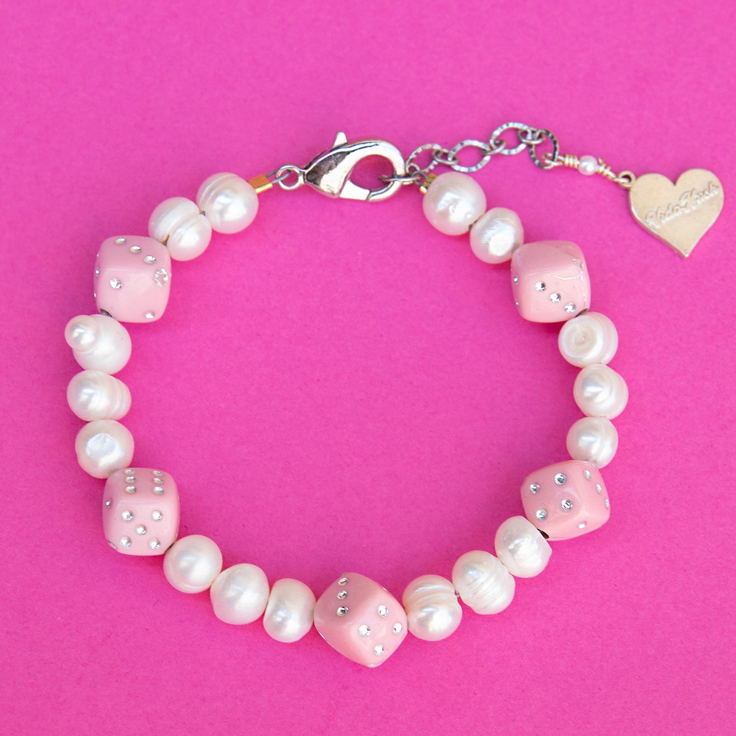 Pearl Roll the Dice Bracelet