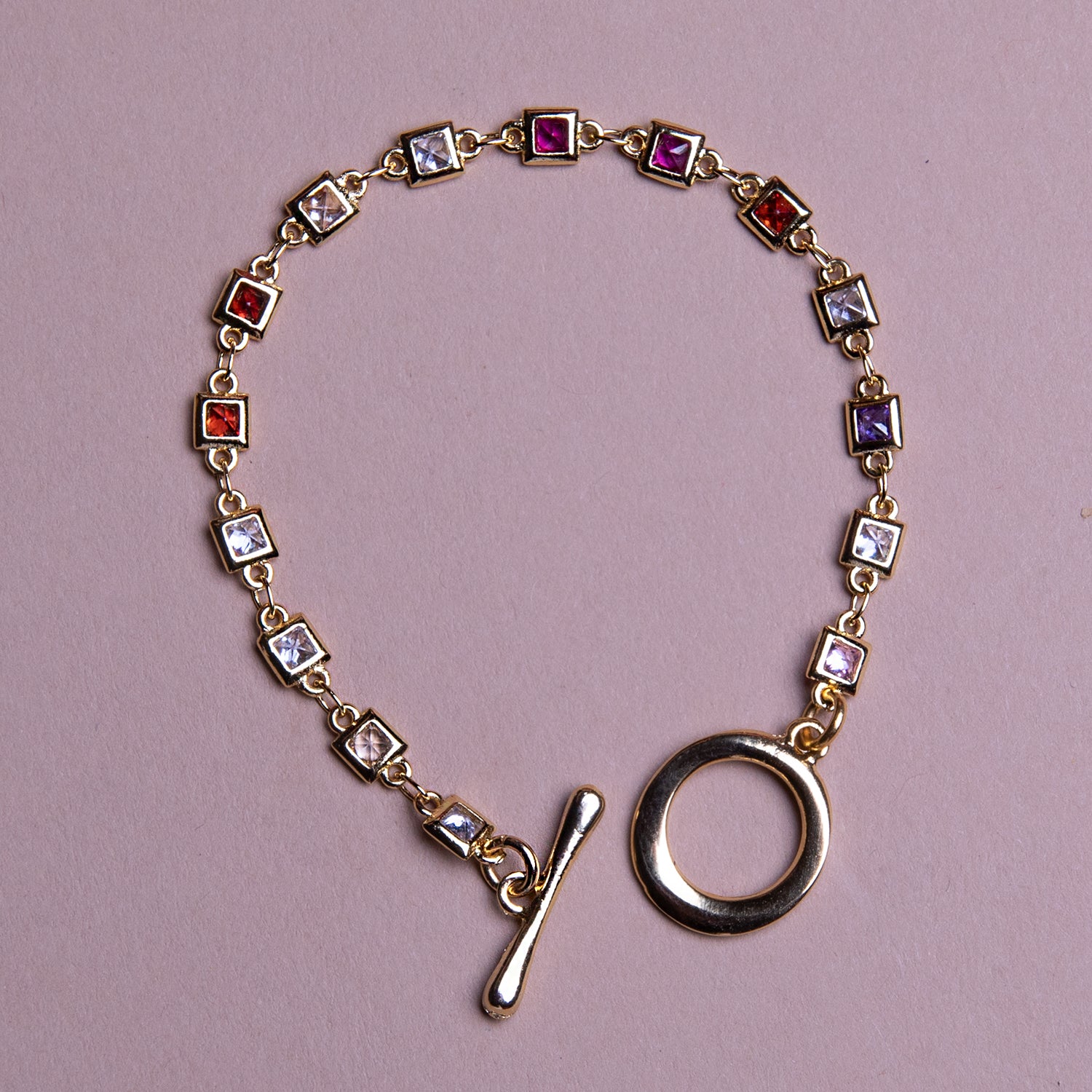 Cubic Square Toggle Bracelet