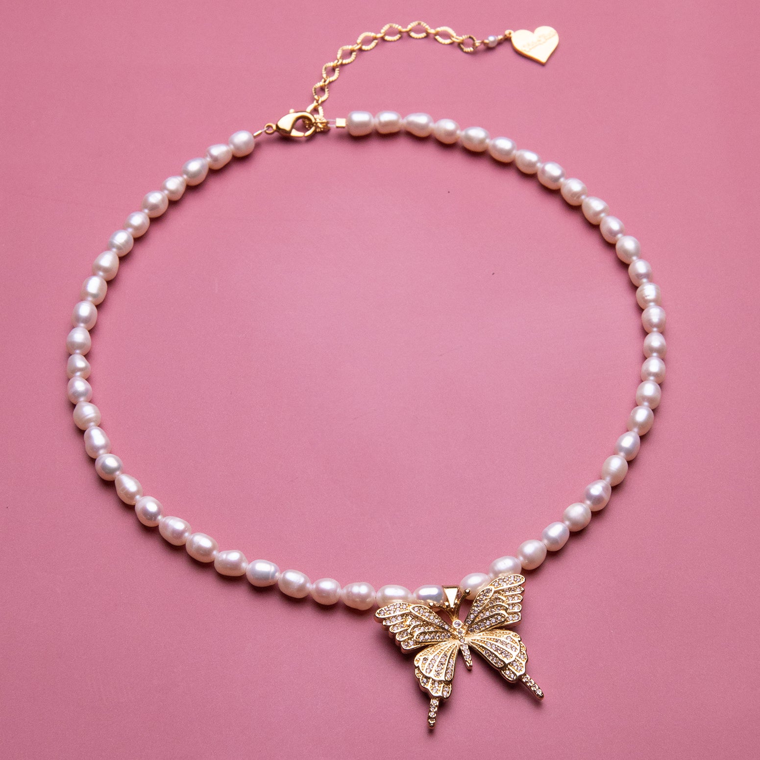 Pearl Mariposa Queen Necklace