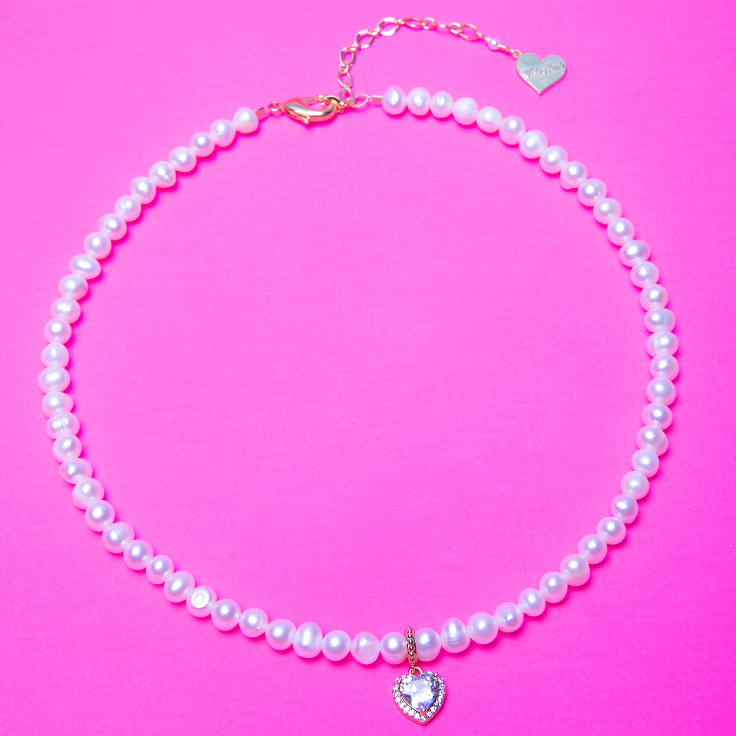 Pearl Queen of Hearts Necklace