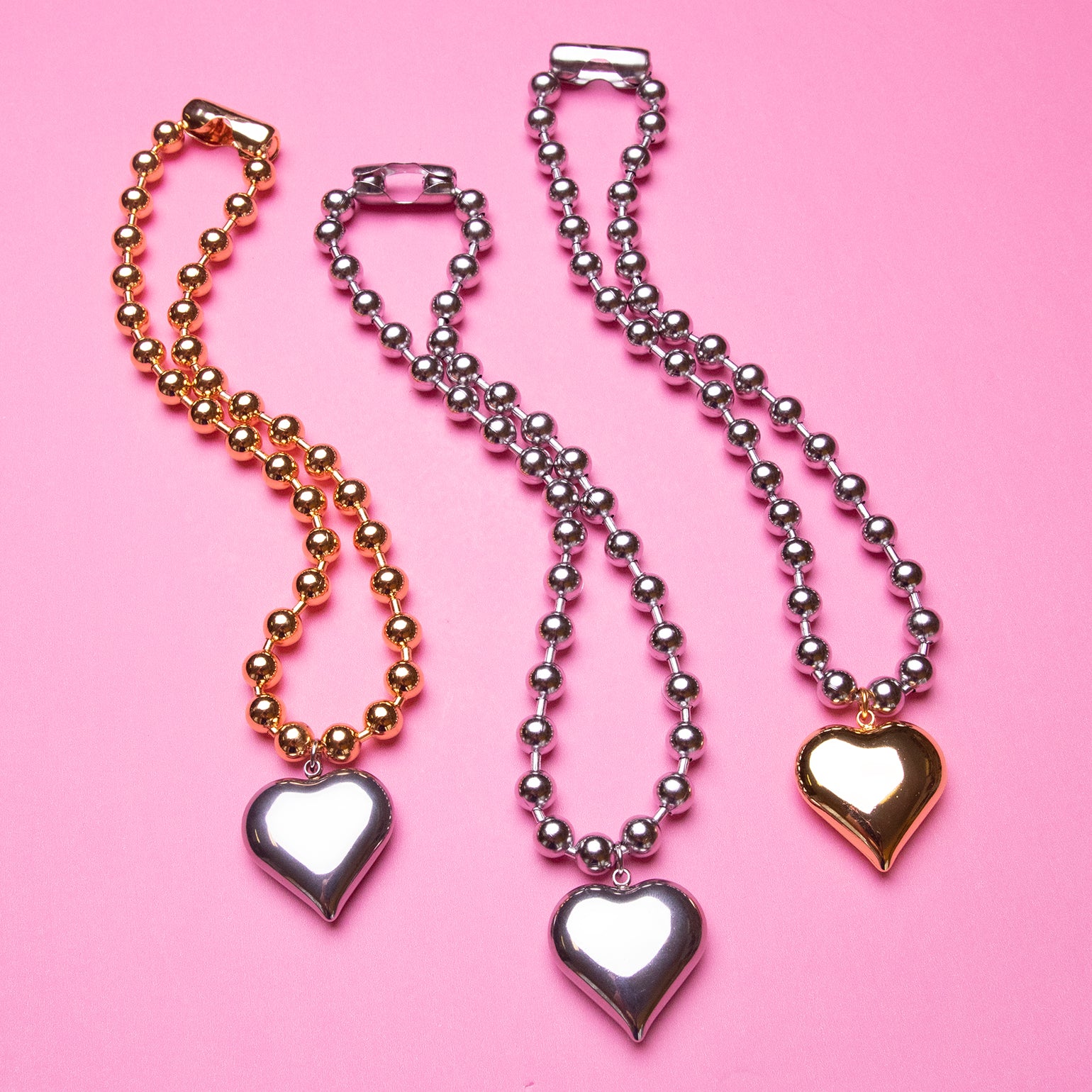 Juicy Heart Ball Chain Necklace - VidaKush product image