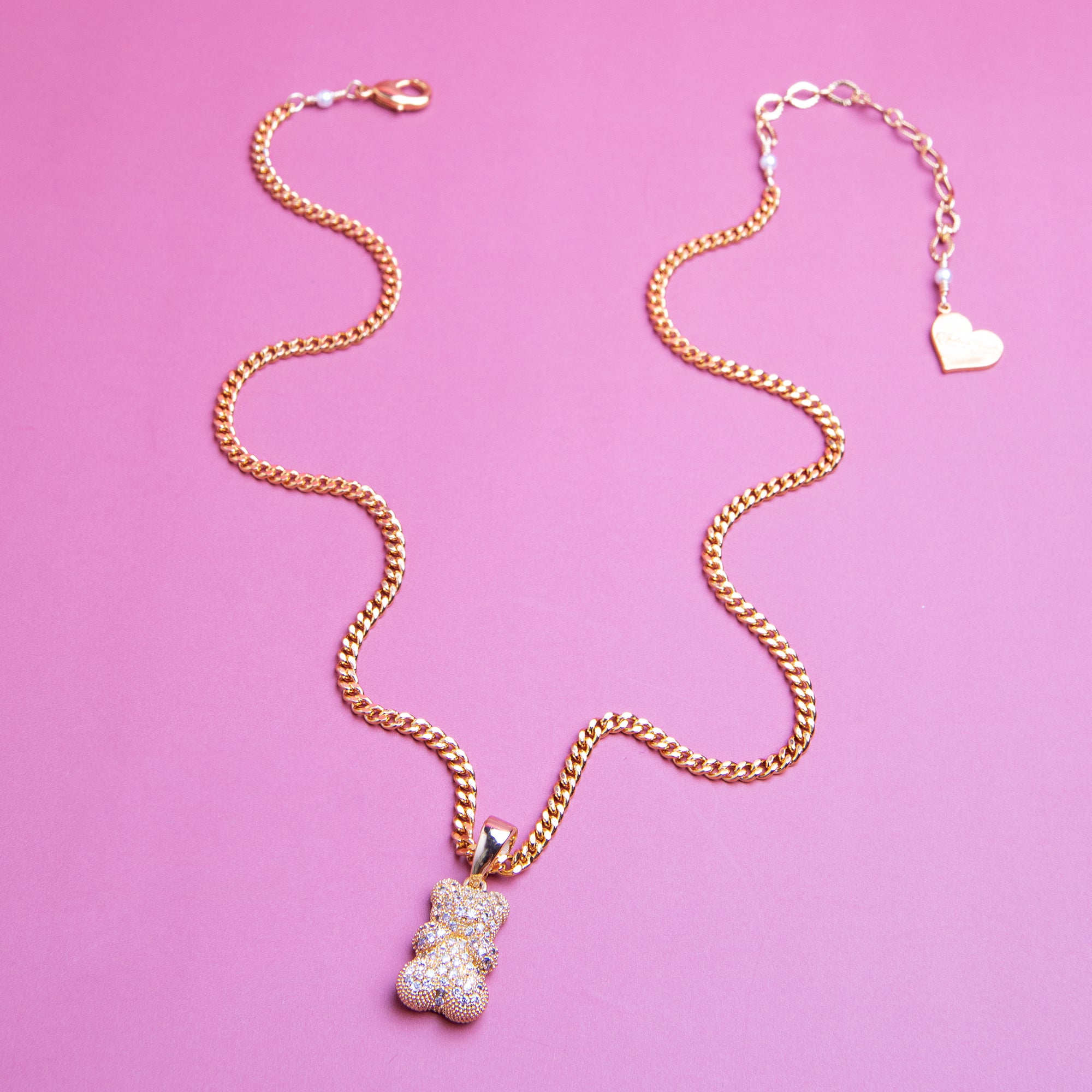 Sparkle Teddy Bear Necklace