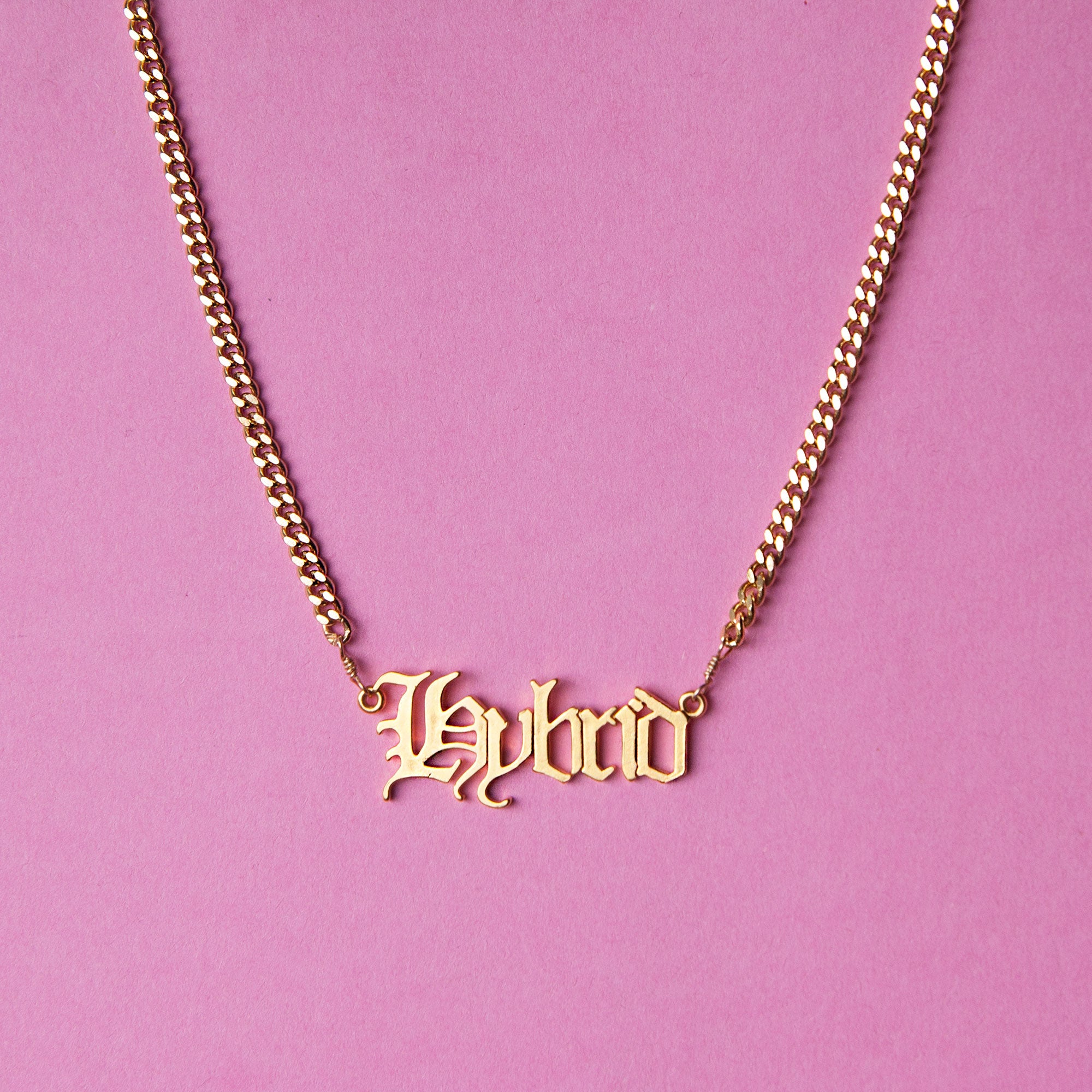 Hybrid Nameplate Necklace