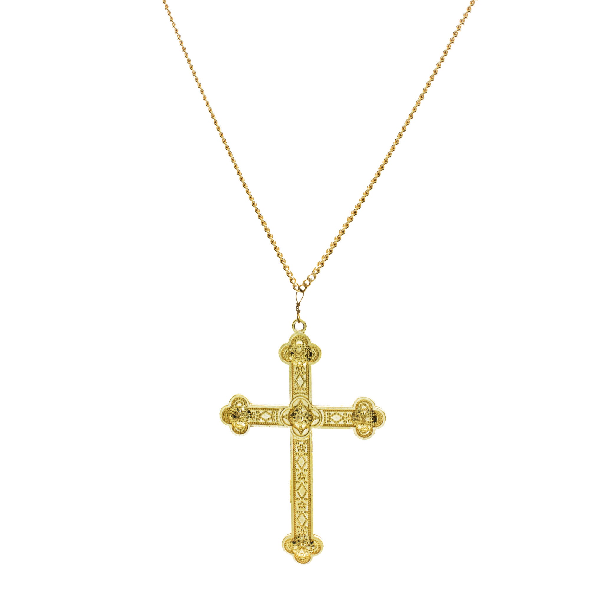 Budded Cross Necklace