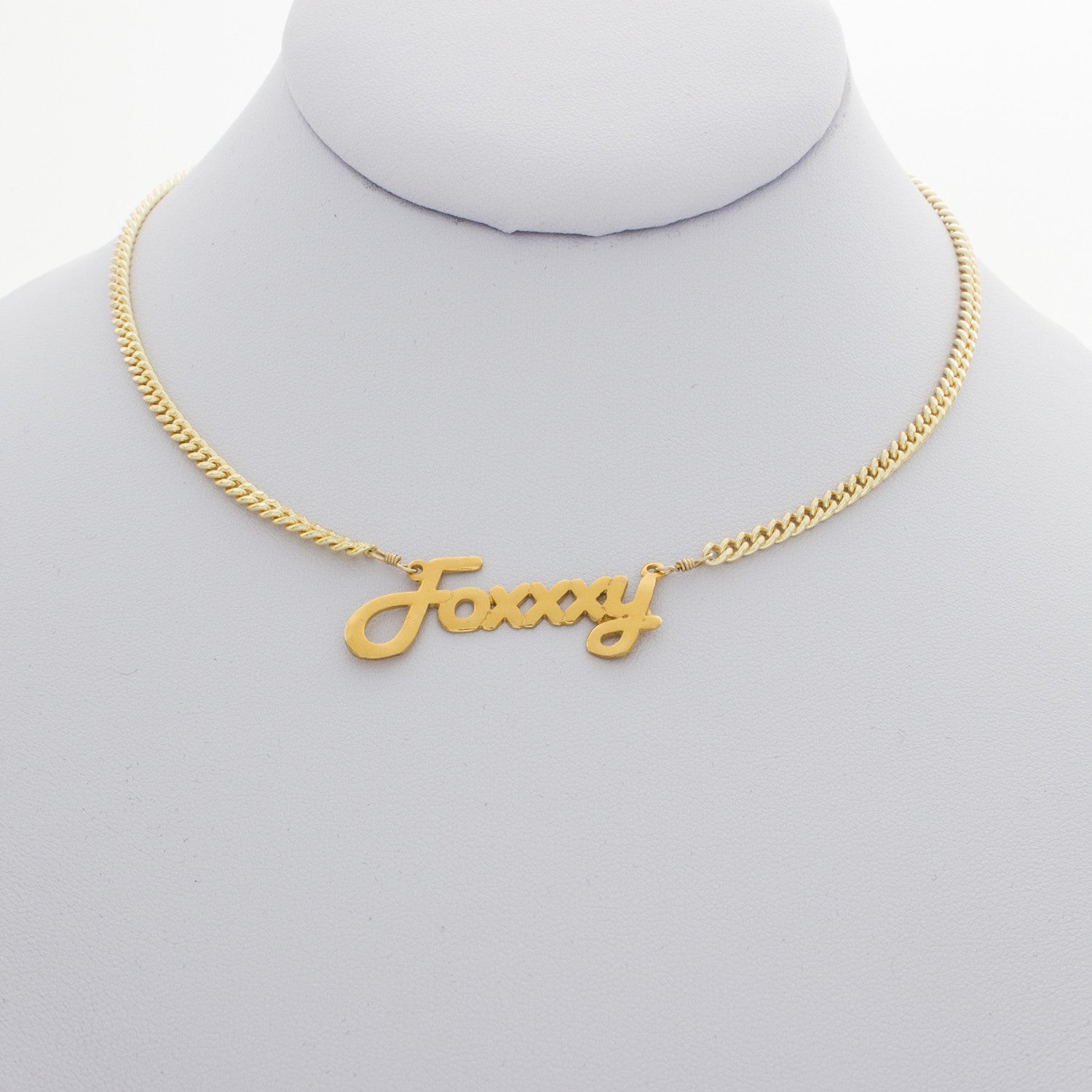 Foxxxy Nameplate Necklace