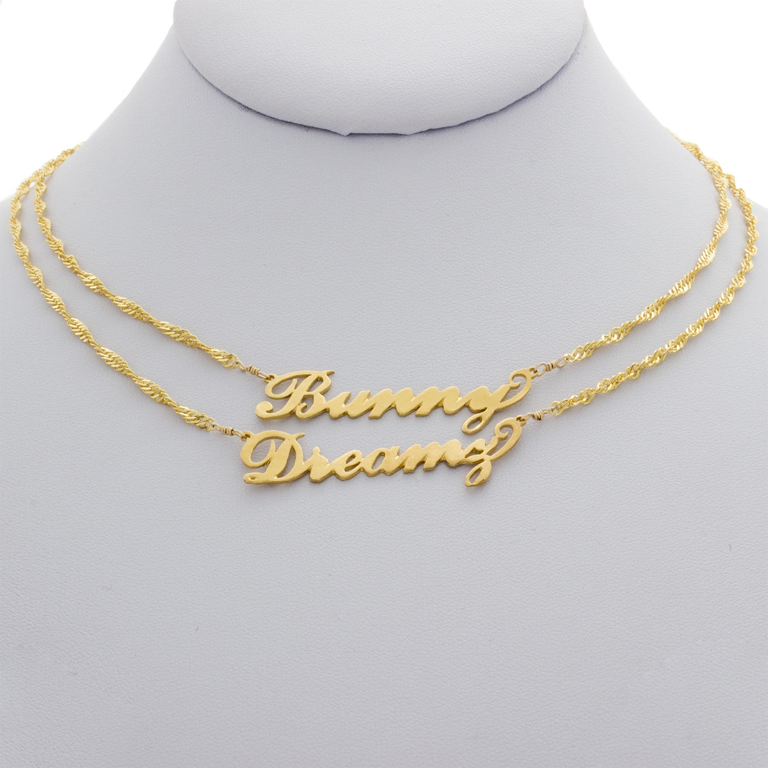 Bunny Dreamz Nameplate Necklace