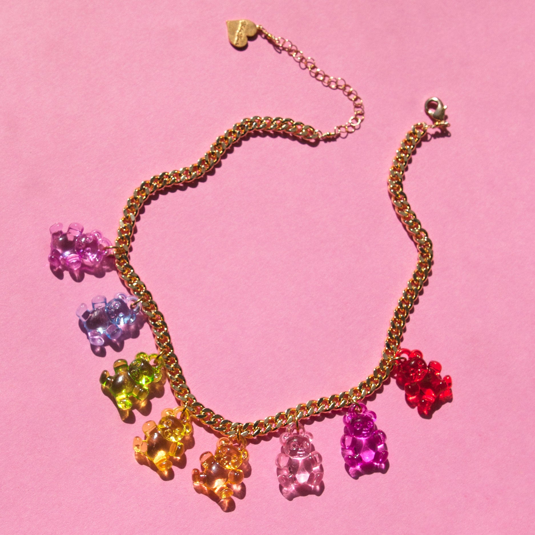 Crystal Clear Gummy Bear Necklace