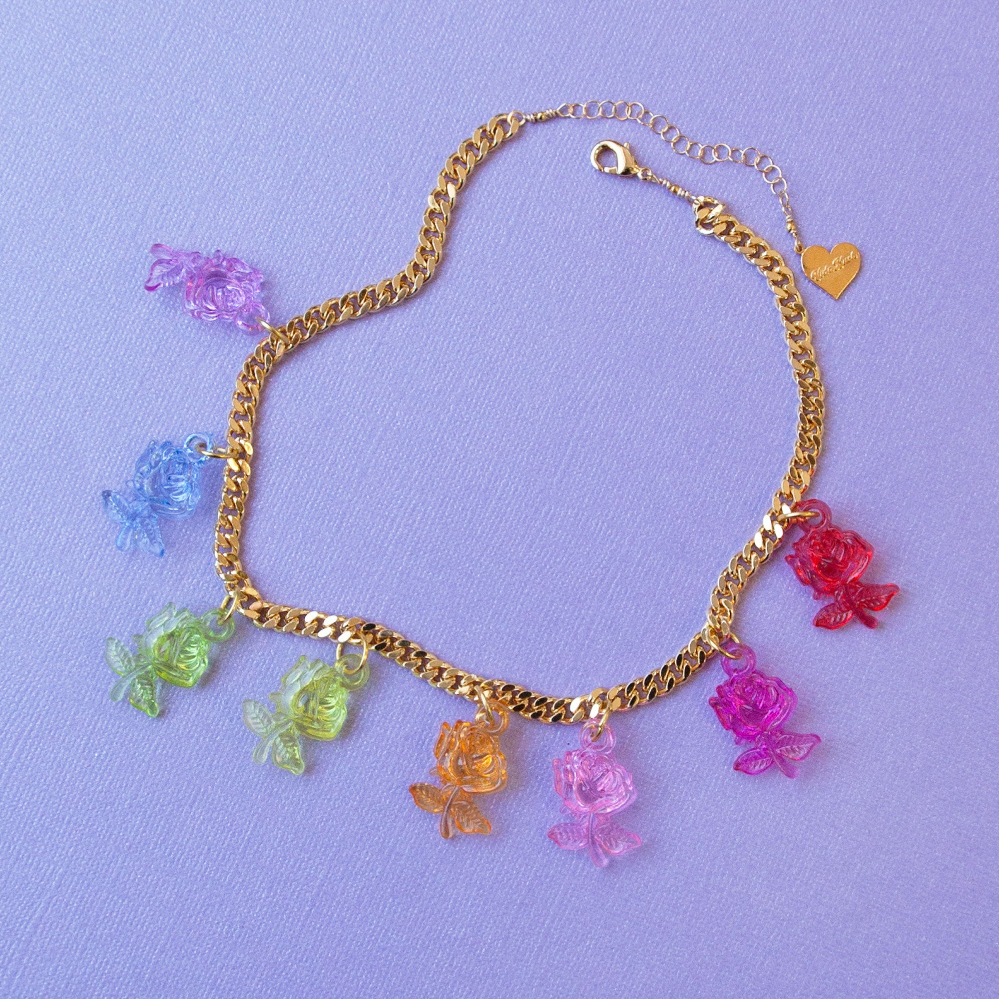 Crystal Clear Rose Choker