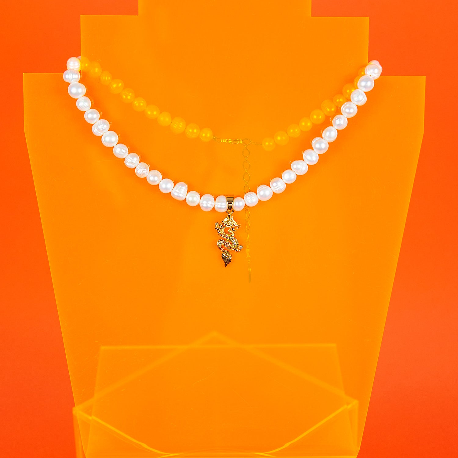 Pearl Dragon Queen Necklace