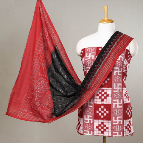 Buy Apolee Odisha Handloom Sambalpuri Dress Material, unisex ( Maroon ) at  Amazon.in