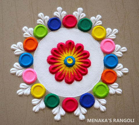 Rangoli Designs Making Kit for Floor for Diwali Decoration with 6 Rangoli  Powder (Set of 5) - Incredible Gifts