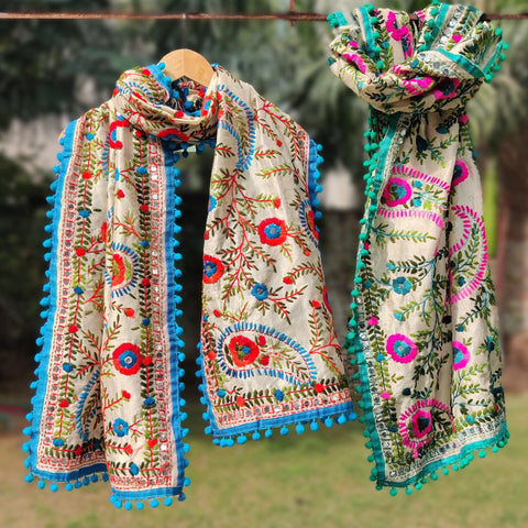 Phulkari Stoles