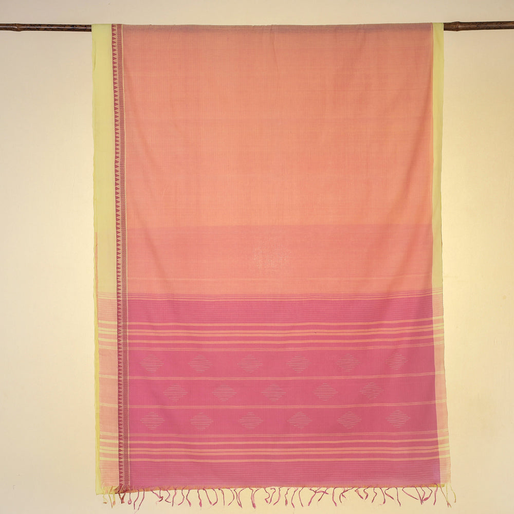 Mangalagiri Krishna Handloom Tarangini Cotton Saree by DAMA