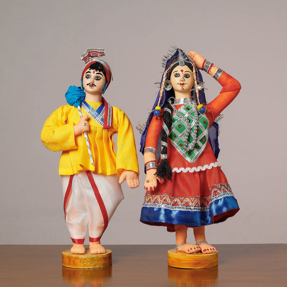 Buy Traditional Handmade Gujarati Couple Dolls Online at iTokri ...