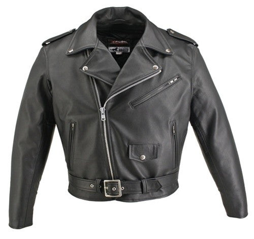 Classic Biker Leather — Men's Made in USA Classic Style Horse Hide ...