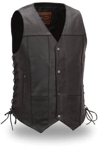 unik leather vest gun pocket