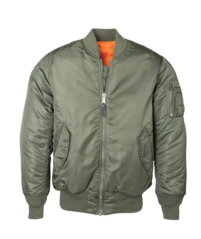 Classic Biker Leather — Alpha Industries MA-1 Flight Jacket