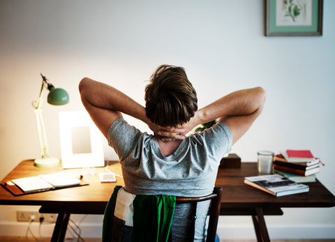 A Man is Sitting on Chair