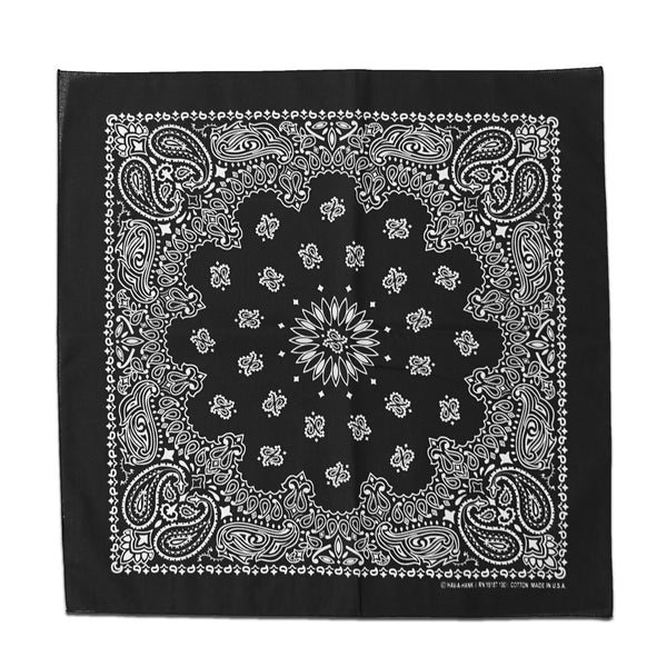 Mitscoots Outfitters - Black Paisley Bandana