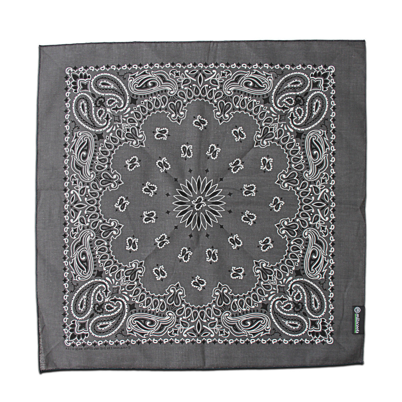 Mitscoots Outfitters - Graphite Paisley Bandana