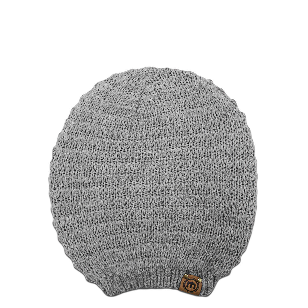 Heather Gray Slouchy Knit Beanie