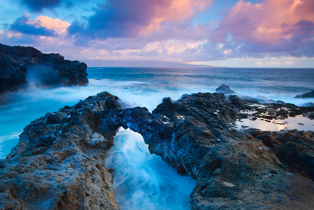 Fine Art Photograph of tropical water at sunrise in Maui Hawaii