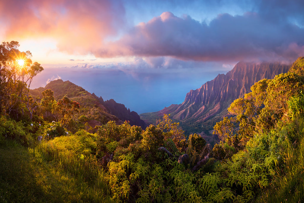 Sacred Valley, Kauai, Hawaii Landscape Photography of the Napali Coastline. 