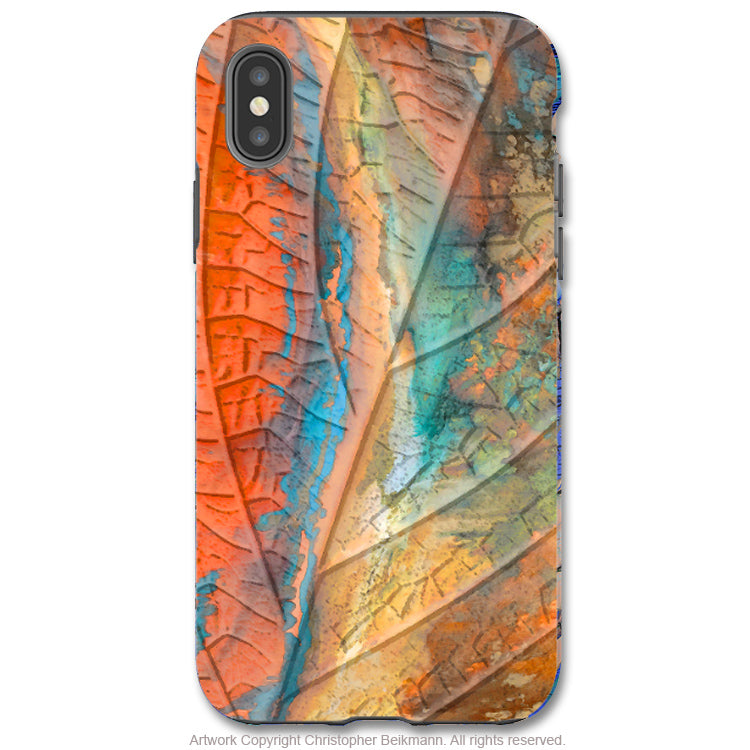 Marbled Leaf Iphone X Xs Xs Max Xr Tough Case Dual Layer Pro Da Vinci Case Artistic Iphone Cases And More By Artist Christopher Beikmann