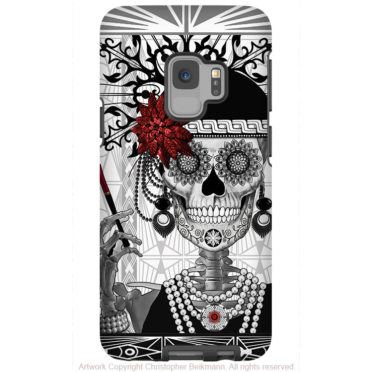 Flapper Girl Sugar Skull Galaxy S9 S9 Plus Note 9 Tough Case D Da Vinci Case Artistic Iphone Cases And More By Artist Christopher Beikmann