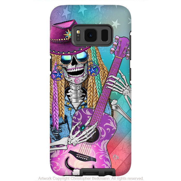 Country Girl Music Skull Artistic Samsung Galaxy S8 Tough Case Dual Layer Protection Da Vinci Case Artistic Iphone Cases And More By Artist Christopher Beikmann