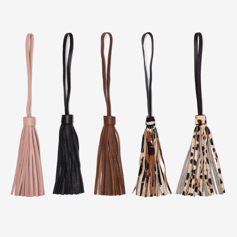 Go Forth Goods Leather Tassel Bag Charm