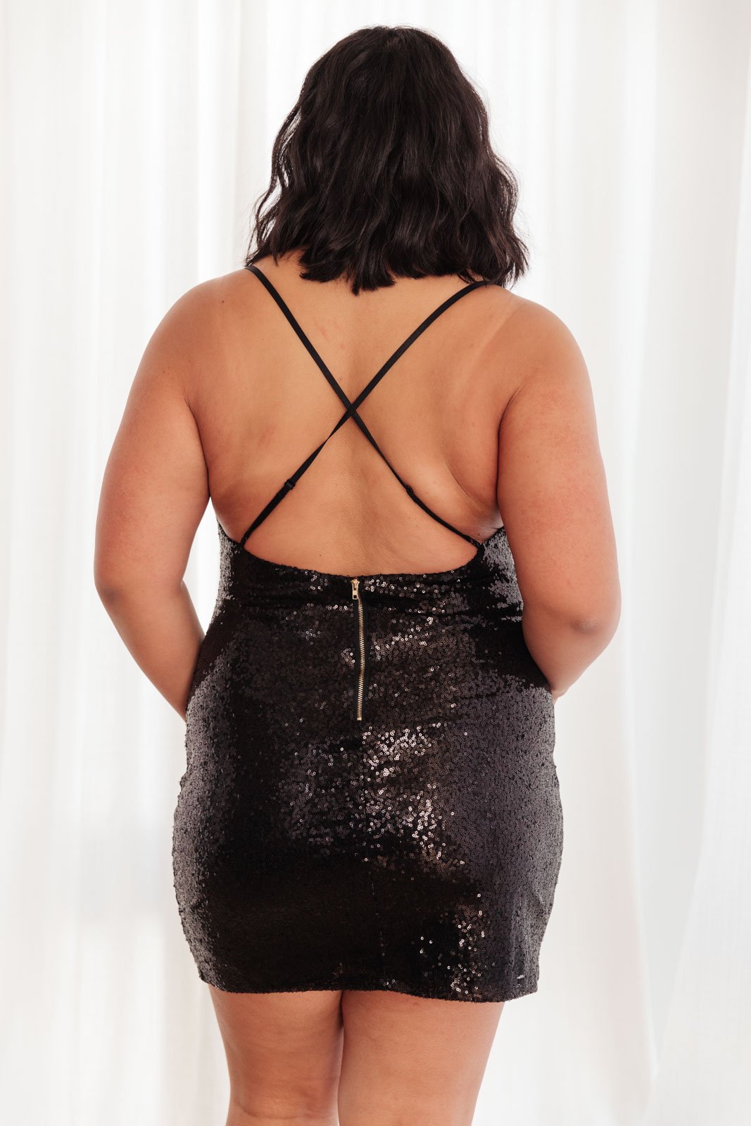 Forever Your Dream Black Sequin Dress - PLUS