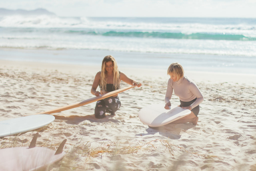 Salt Gypsy releases new colourways across their women's surfboard range www.saltgypsy.com #saltgypsy #saltgypsyboards #womenwhosurf #styleinthelineup #femalesurfers