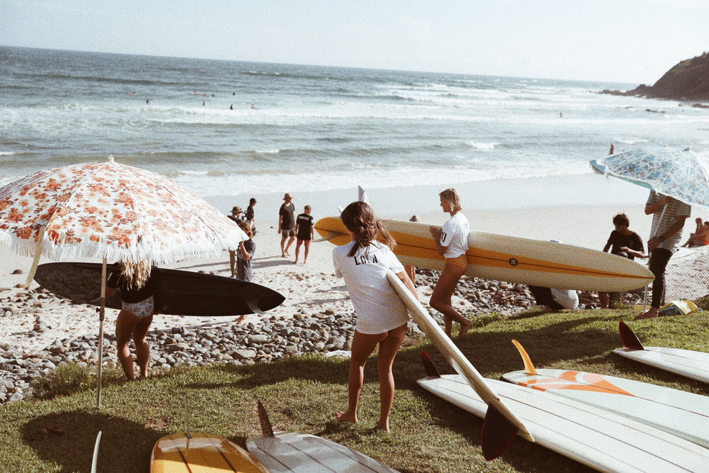 Byron Bay Surf Festival 2018. Shot by Ming Nomchong for Sea Bones Byron Bay | www.saltgypsy.com | www.seabonesbyronbay.com #saltgypsy #seabonesbyronbay #byronbaysurffestival #womenwhosurf #sustainablesurf #surffashion #styleinthelineup