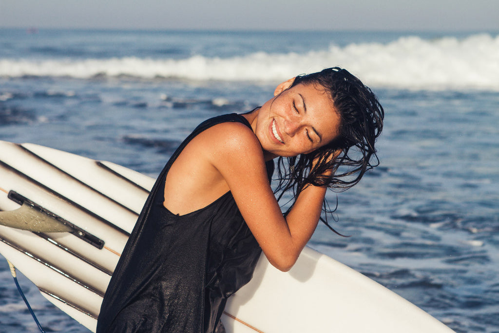 Julia Sullivan shot by Cait Miers for Salt Gypsy sustainable surfwear