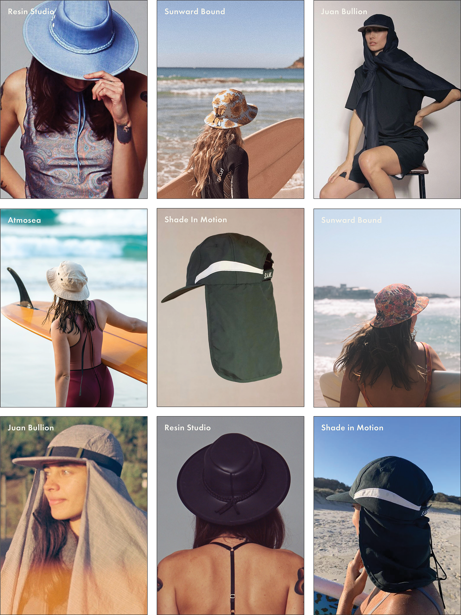 Surf Hats Curated by Salt Gypsy | www.saltgypsy.com Sustainable surfwear for oceanwomen