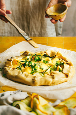 Zucchini and Corn Galette.