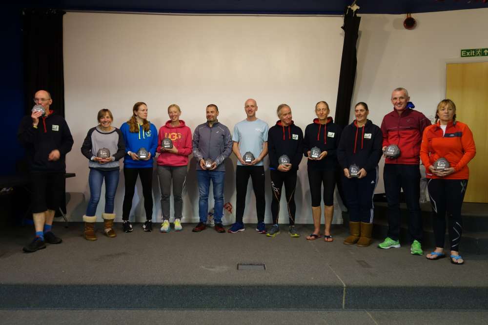 Completers of the Brathay 10 in 10 2020 stand with their awards