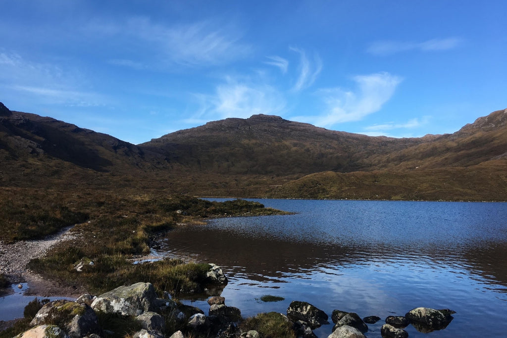 Loch Coire Fionnaraich in the Scotish Highlands near Torridon